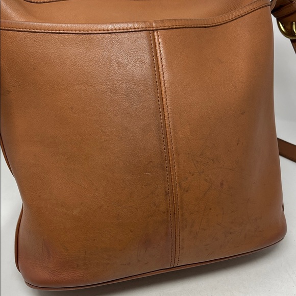 Vintage COACH 4115 Whitney Flap Crossbody Bag Brown Leather Made in USA - Picture 8 of 17